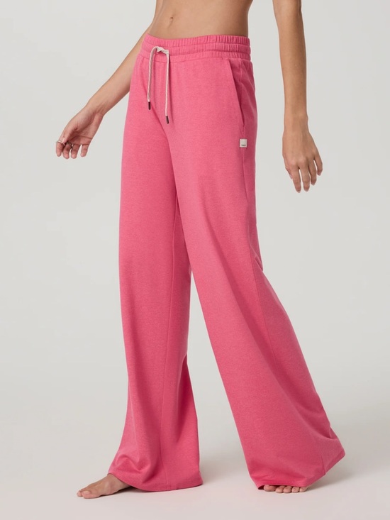 Vuori Pants - Vuori Halo Essential Wide Leg Pants, Sunset Pink Heather, size S NWT